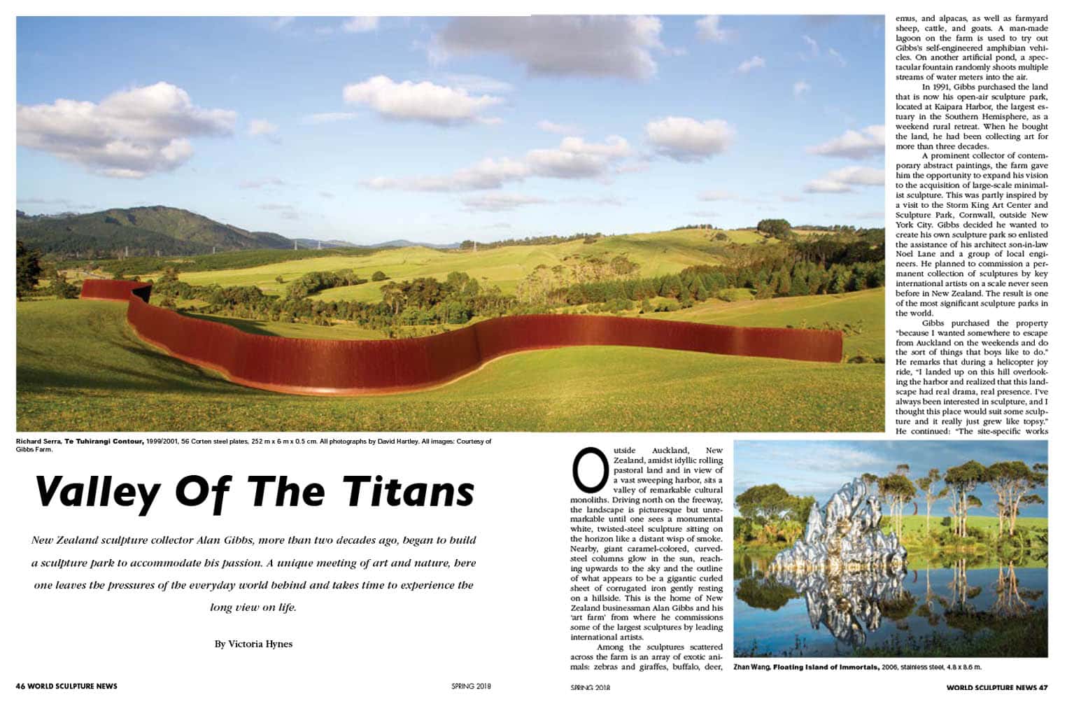 Written article for World Sculpture News