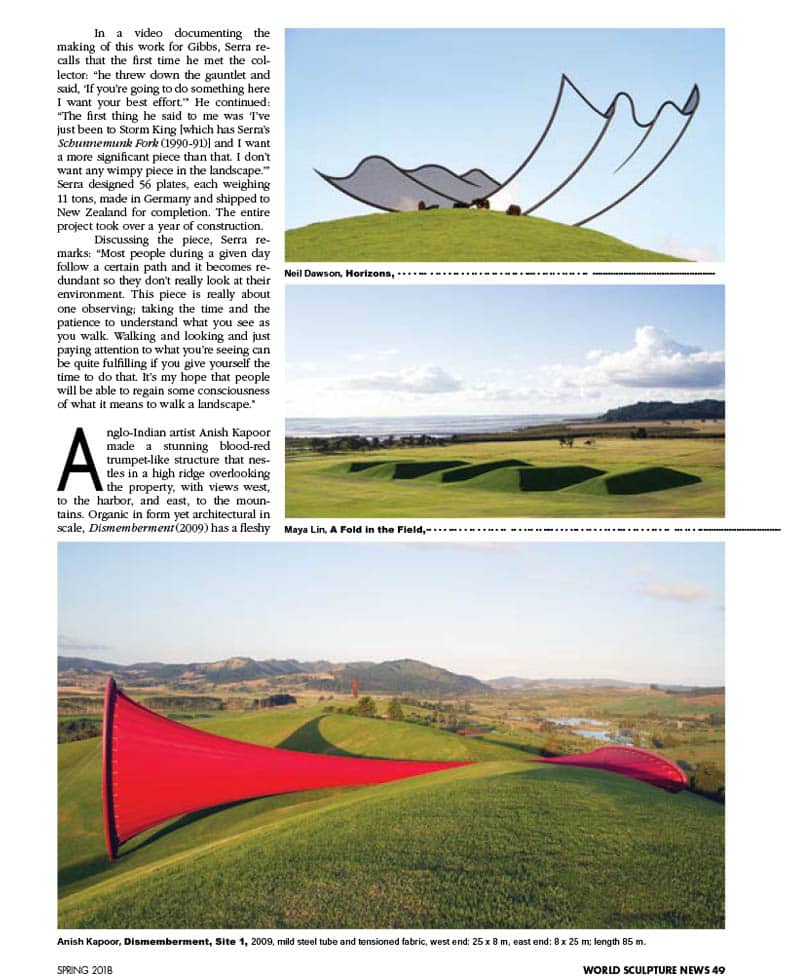 Written article for World Sculpture News