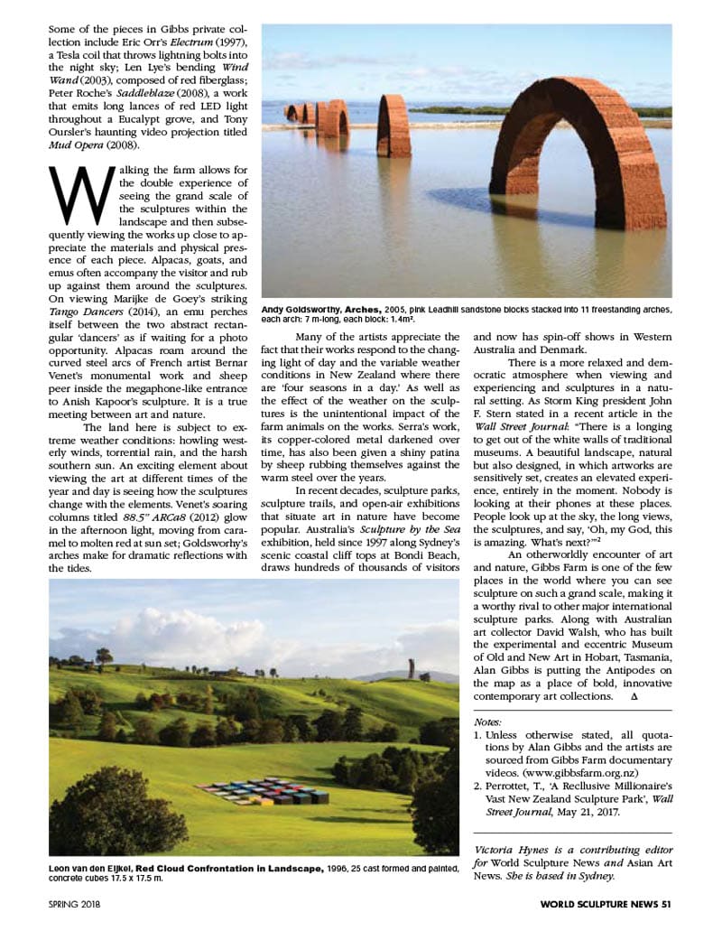 Written article for World Sculpture News